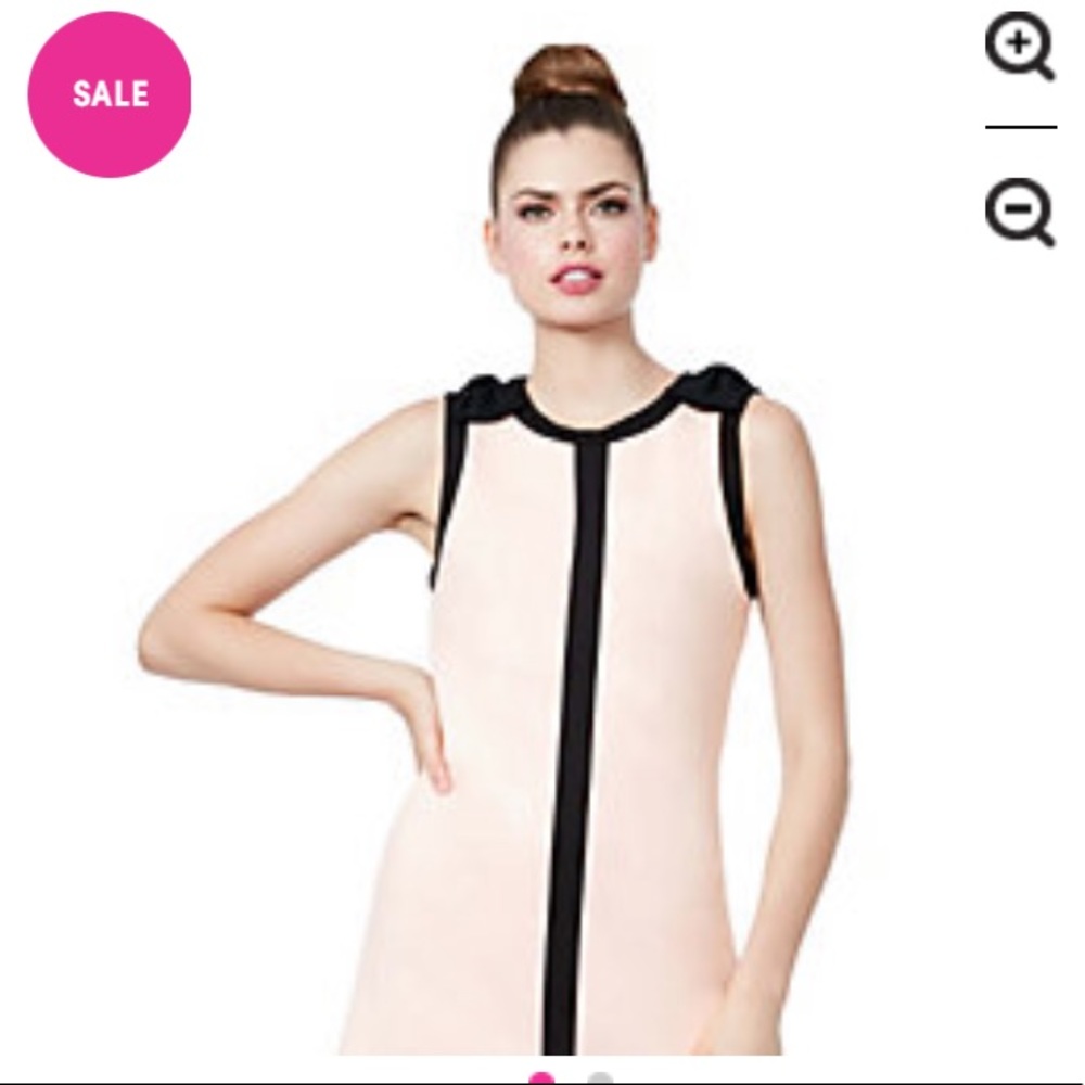 Betsey Johnson sleeveless lined  blush/black,NWT - Picture 3 of 16